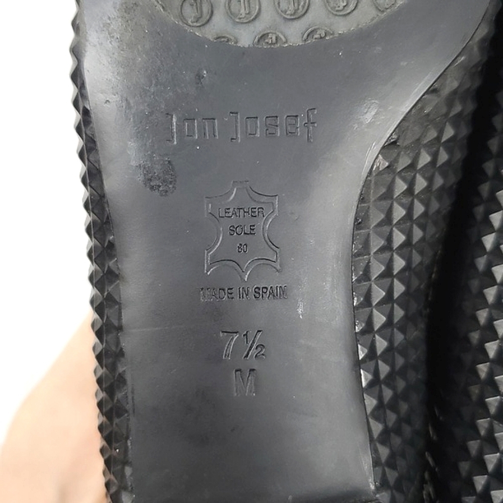 Jon Josef Black Leather Studded Loafer - Picture 7 of 8